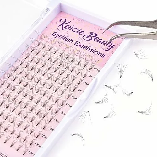 Kenzie Beauty Volumen Ruso Prefabricado 5d Ventiladores Exte