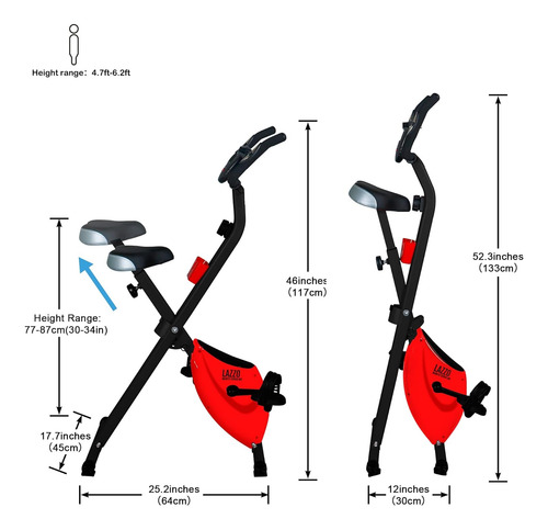 Bicicleta Estacionaria Con Sensor De Ritmo Y Pantalla
