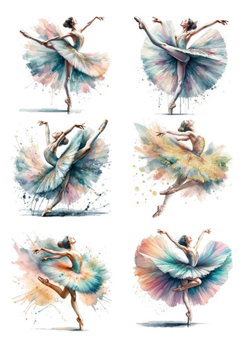 2 Calcomanías De Pared De De Ballet, Pegatinas De Pared De