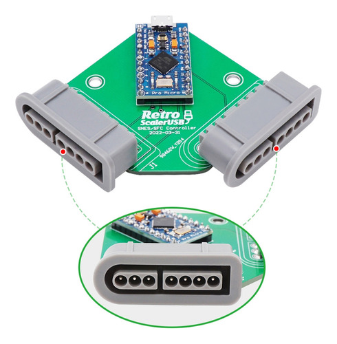 Adaptador Usb Handle Para Snes-sfc Suporte Para Raspberry-pi