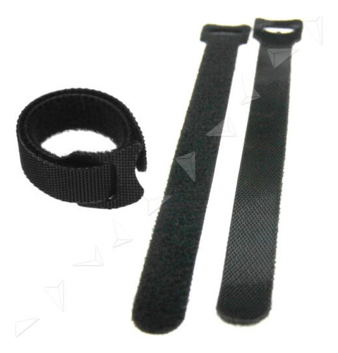 100 Piezas Reutilizables Gancho Loop Cable Lazos Sujetador
