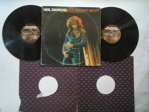 Lp Vinilo Neil Diamond Hot August Night Live P-usa 1972 2lps