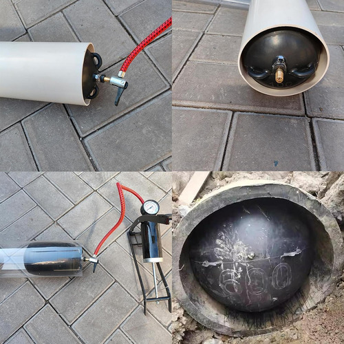Globo De Enchufe De Tubería Inflable Con Para Dn100 Dn110
