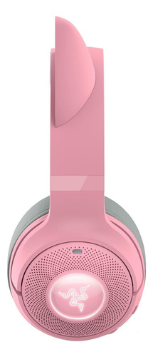 Auriculares Razer Kraken Kitty V2 Bt, Bluetooth, color rosa