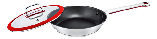 Sartén De 24 Cm De Acero Inoxidable Con Tapa Bogner Bfp24l