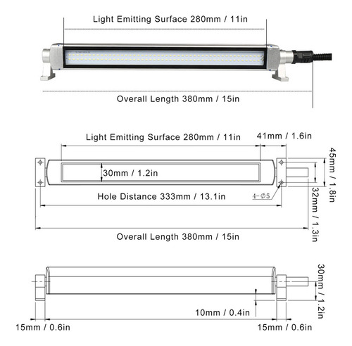 Lámpara A Prueba De Explosiones Ip68 Impermeable Con Luz Led