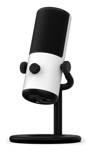 Micrófono Nzxt Capsule Mini Gamer, color blanco y negro
