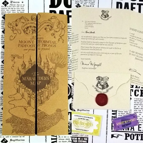 Carta para Hogwarts personalizável (português) em PDF, fácil e rápida