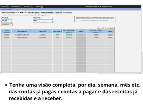 Planilha Fluxo De Caixa Empresarial
