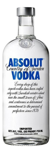Vodka Absolut Blue 40° 1000cc
