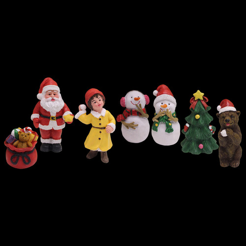 7x Adorno Navideño En Miniatura, Centro De Mesa, Comedor,
