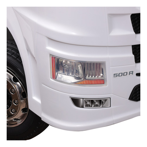 Caminhão Elétrico Infantil 12v Scania 4x4 Com Controle Cor Branco