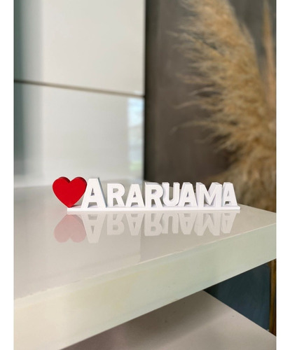 Imagem 3 de 5 de Palavra Decorativa Amo Araruama - Decoração Sala De Estar