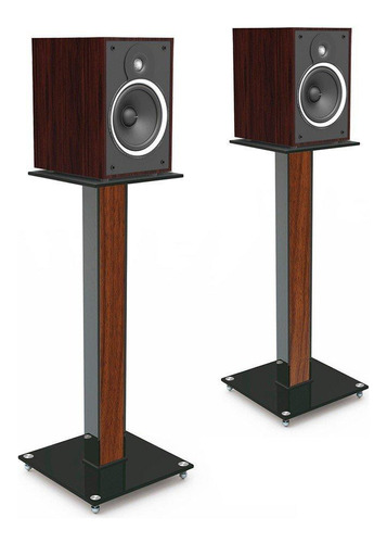 Pedestal Para Caixas Acústicas Bookshelf Bs03l-wd Wood