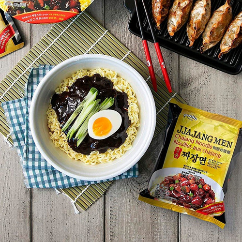 Imagen 3 de 5 de Paldo Jjajang Men X 4un - Ramen Coreano Premium