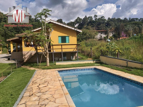 Imagem 2 de 30 de Chácara Rica Em Água Com 2 Lagos, Pomar, Pertinho Da Cidade, Casa Com 03 Dormitórios À Venda, 3335 M² Por R$ 450.000 - Pedra Bela/sp - Ch0074