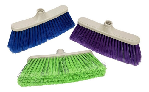 9 Escoba Tipo Cepillo Suave (varios Colores, Repuestos)