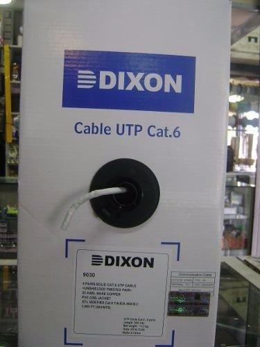 Cable Utp Dixon Cat6 9040 Lszh Blanco Caja 305 Mts
