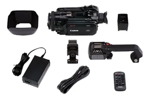 Cámara de video profesional Canon XA55 4K NTSC negra