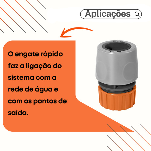 Engate Rápido P/ Mangueira 1/2 Tramontina 78506000