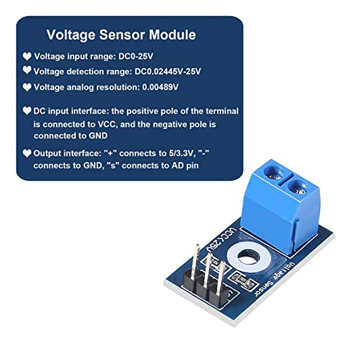 10pcs Dc 0-25v Módulo De Medición De Terminal De Voltaje Sen