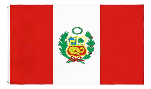 Bandera  Del Perú  90cm X 150cm En Poliester