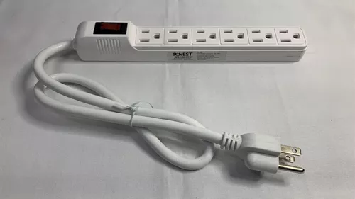 CORTAPICOS DE 6 TOMAS REGLETA EVL POWER STRIP EV-630BK DE 3 METROS DE LARGO