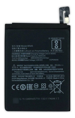 Bateria Bn45 Para Xiaomi Mi Note 2 Mi Note 5 Garantia 100%