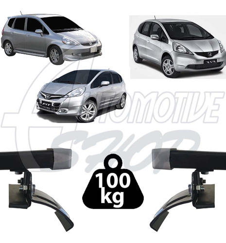 Rack Teto Resistent Sport Honda Fit 2003 Até 2014 235 100kg