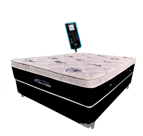 Colchão Magnético Casal Bio Massageador Cromo + Pillow Visco