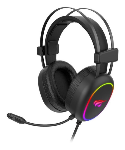 Imagen 2 de 5 de Audífono Gaming Alámbrico 3.5 Mm Usb Rgb Havit Hv-h2016d