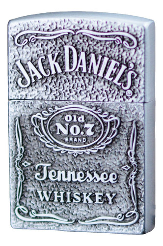 Encendedor Personalizado Whisky De Jack Daniels Plata