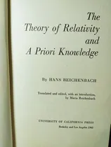 Comprar Libro The Theory Of Relativity And A Priori Knowledge 180x7