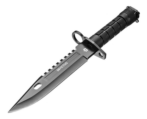 Faca Tática Explorer Black Invictus Inox Edc Militar Camping