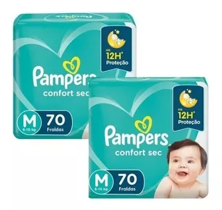 Kit 2 Fralda Pampers Confortsec Super Bag Atacado Barato