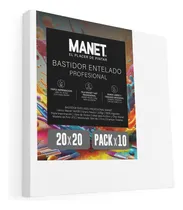 Comprar Bastidor Entelado Lienzo Acrilico Oleo Manet 20x20 Slim X10 Óleo Blanco