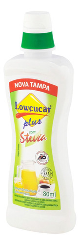 10x Lowçucar Adocante Líquido Plus Com Stevia 1 X 80 Ml