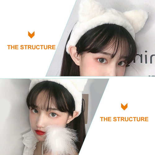 2 Diademas De Maquillaje Con Orejas De Gato, Diademas De Fel