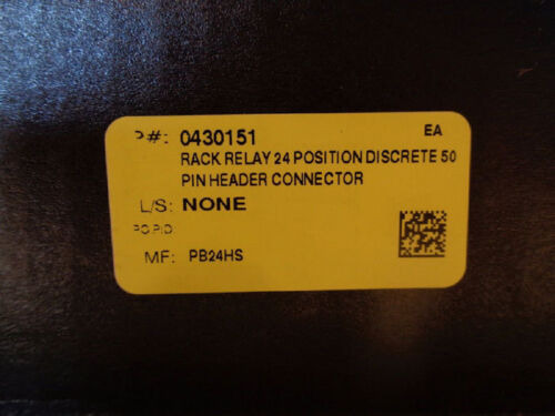 Sealevel Relay Rack A24h 24 Position Discrete 50 Pin Hea Ttv