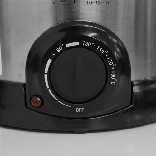 Freidora Ultracomb FR-8300 1.5L plata y negra 220V