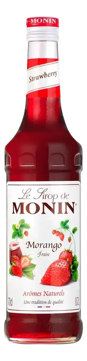 Xarope Monin Morango 700ml Para Soda Italiana E Drinks
