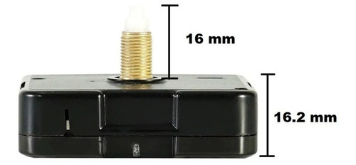 Imagen 5 de 10 de Set X5 Mecanismos Silenciosos 16mm Reloj Pared Gancho Agujas