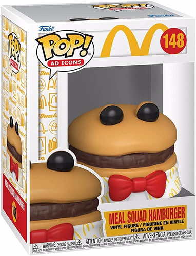 Funko Pop Ad Icons Mcdonalds Meal Squad Hamburger #148