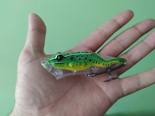 Imagen 3 de 6 de Rana Popper Currican Para Superficie Lure Señuelo