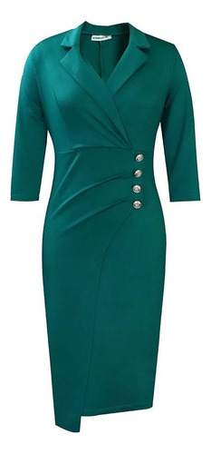 Vestido Lápiz Formal De Mujer De Corte Ajustado