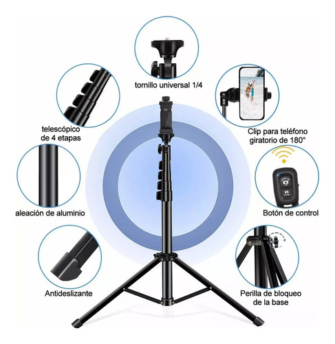 Yan Trípode Celular Selfie Stick Bluetooth Control Remoto