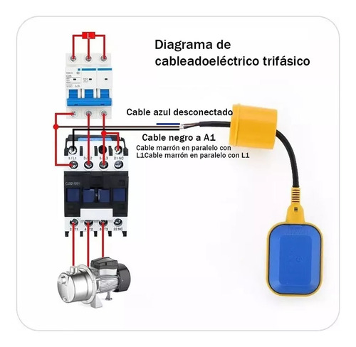 1flotador Eléctrico Electronivel Tinaco Cisterna 4m1