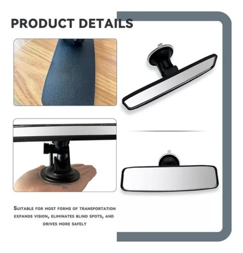 Espejo Retrovisor Universal Hd. Coches Camiones