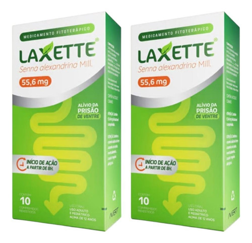 Kit Laxette 2 Caixas 10 Comprimidos Cada