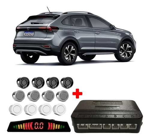 Kit Sensor Estacionamento Ré Volkswagen Nivus Tsi Highline